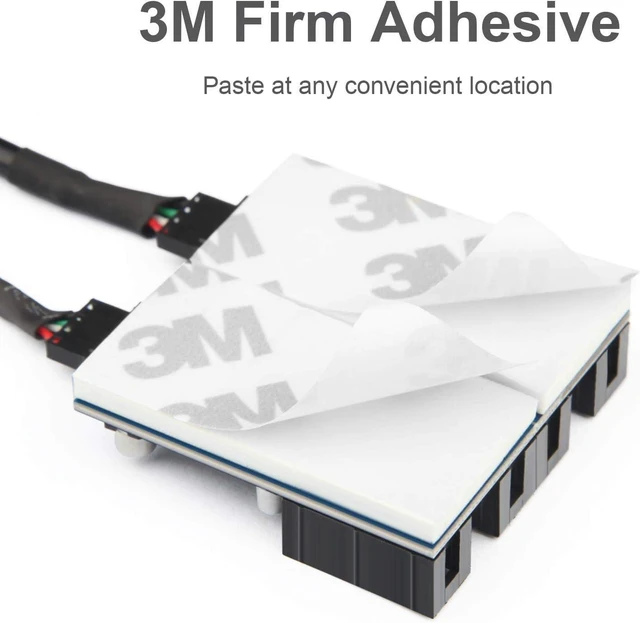 Alt view image 7 of 7 - Internal USB 2.0 Motherboard Header Splitter - 1 to 4 Port 9-Pin Hub, Port Multiplier Extension Adapter, Plug and Play for PC DIY