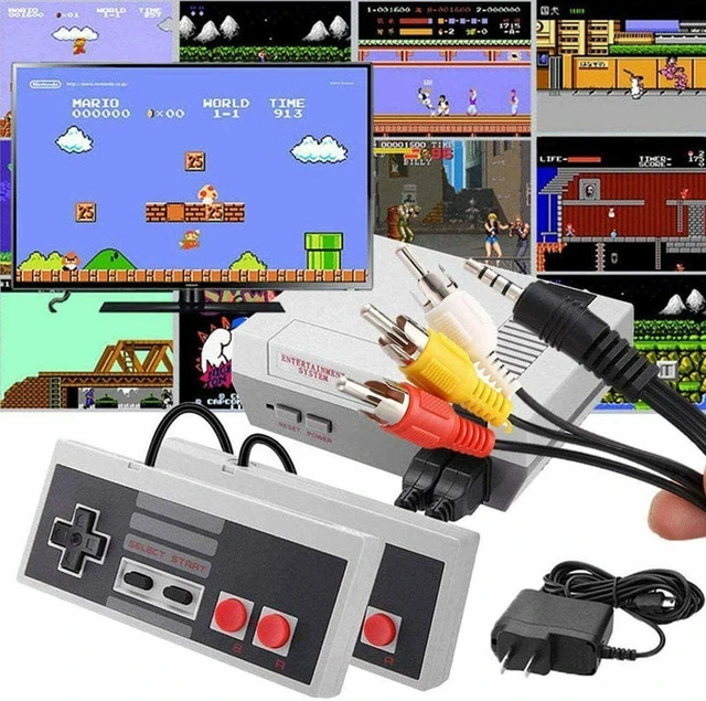 Alt view image 3 of 5 - 620 Nostalgic Retro Classic Video Game Console Home Game Console Entertainment System Player Export Specific Edition Electronic Device For TV Living Room Kids Family Party Red White Mini