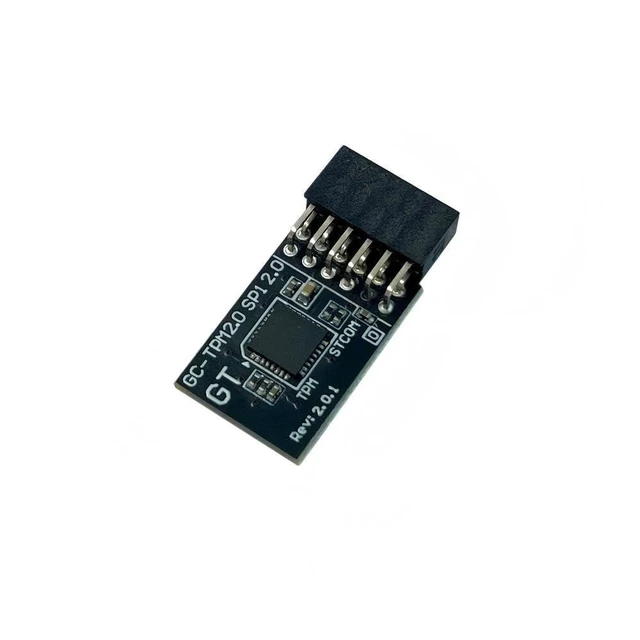 Alt view image 3 of 5 - TPM 2.0 Security Module - 12-Pin SPI Interface, Trusted Platform Module for Windows 11 Upgrade, Hardware Encryption Board