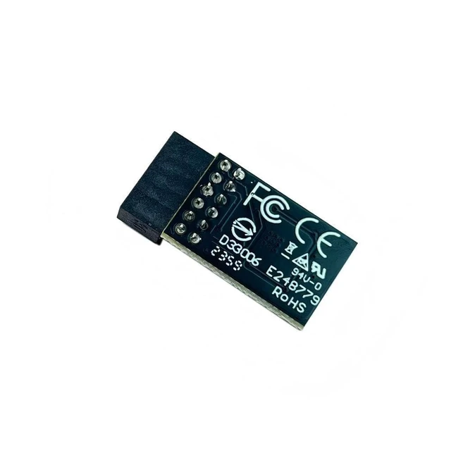 Alt view image 4 of 5 - TPM 2.0 Security Module - 12-Pin SPI Interface, Trusted Platform Module for Windows 11 Upgrade, Hardware Encryption Board