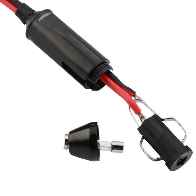 Alt view image 3 of 3 - 4 In 1 Car Charger DC Lighter Splitter Multi Way Power Adapter Female Socket Plug Connector Automotive Extension Cable Input 12V 24V Voltage Outlet For Vehicle Travel Driving Charging