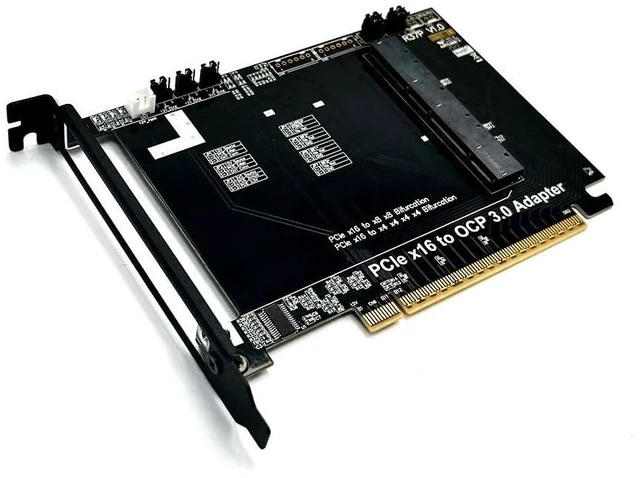 Alt view image 2 of 7 - PCIe 5.0 x16 to Gen-Z 4C+ (SFF-TA-1002) Adapter Card - OCP NIC 3.0 Network Expansion, Requires Motherboard Bifurcation, Gen5 128GB/s