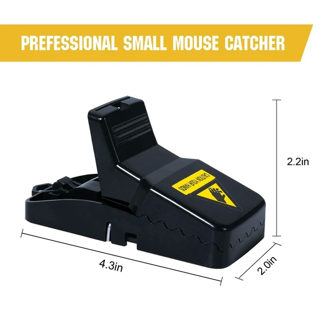 Alt view image 3 of 7 - 4 Pack Mouse Traps Indoor for Home,Mice Traps for House,Reusable Mouse Trap That Work,Small Mice Catchers for Home Indoor, Quick Set Mousetraps Effective