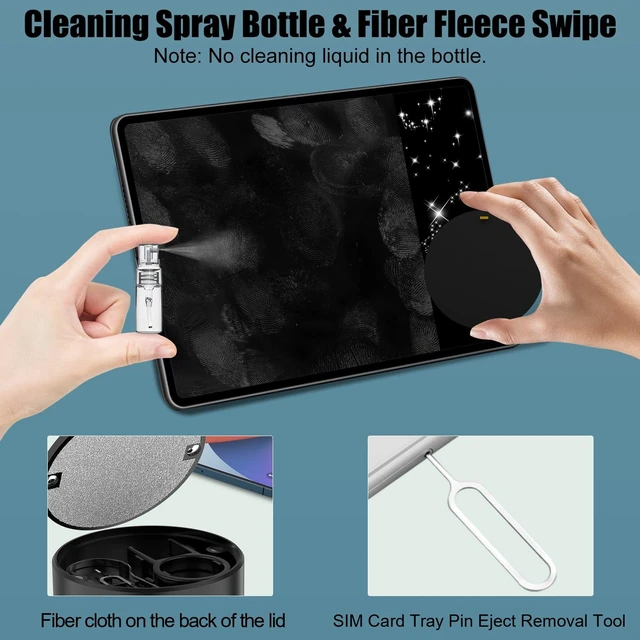 Alt view image 4 of 7 - 20-in-1 Electronic Cleaning Kit - Mechanical Keyboard Brush & Earbud Cleaning Pen, Screen Wiper Multi-Tool for PC/Laptop/Camera, Black