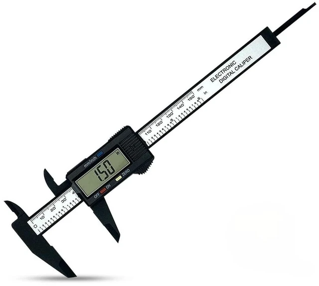 Alt view image 4 of 4 - Electronic Digital Caliper Measuring Tool - 0-6" (150mm), Large LCD Screen, Inch/Metric Conversion, 4-Way Measurement, for 3D Printing & PC DIY