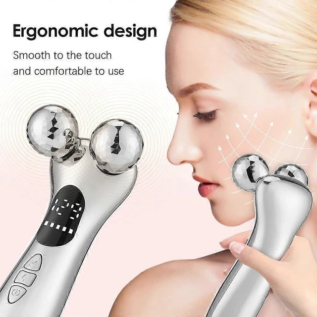 Alt view image 2 of 5 - Electric Microcurrent Facial Beauty Device Rechargeable Face Massager Portable Skincare Instrument Skin Firming Tightening Lifting Tool For Home SPA Personal Neck Care Routine Women White