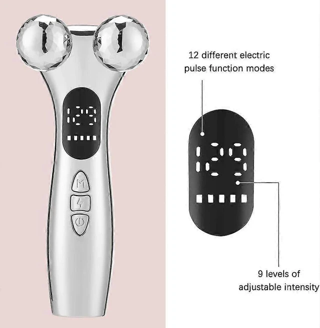 Alt view image 3 of 5 - Electric Microcurrent Facial Beauty Device Rechargeable Face Massager Portable Skincare Instrument Skin Firming Tightening Lifting Tool For Home SPA Personal Neck Care Routine Women White