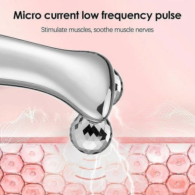 Alt view image 5 of 5 - Electric Microcurrent Facial Beauty Device Rechargeable Face Massager Portable Skincare Instrument Skin Firming Tightening Lifting Tool For Home SPA Personal Neck Care Routine Women White