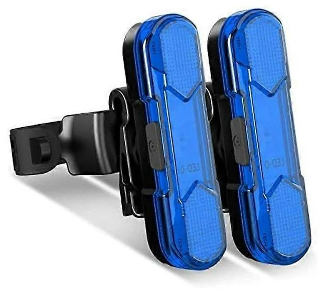 Main image of Super Bright Rechargeable Bike Tail Light Rear Bicycle Lamp USB Power 360 Degree Rotation Waterproof 4 Illumination Modes Warning Equipment For Mountain Cycling Night Riding Safety Black 2 Pack