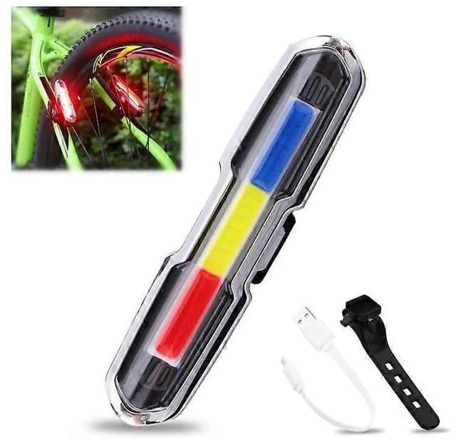 Main image of Super Bright LED Bike Tail Light Rear Bicycle Lamp Flashing Visual Strobe Indicator 5 Illumination Modes High Visibility Safety Warning Accessory Equipment For Outdoor Mountain Night Riding Trip Black