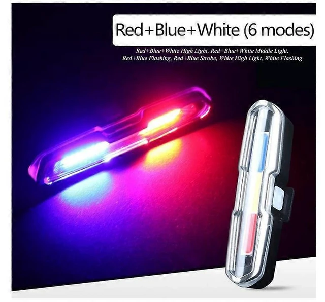 Alt view image 4 of 5 - Super Bright LED Bike Tail Light Rear Bicycle Lamp Flashing Visual Strobe Indicator 5 Illumination Modes High Visibility Safety Warning Accessory Equipment For Outdoor Mountain Night Riding Trip Black