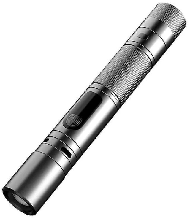 Main image of Ecocleanpath 3-in-1 Rechargeable LED Flashlight with Arc Lighter & 120dB Alarm | Portable Self-Defense Tool for Running, Camping