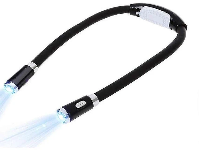 Main image of U Shaped Neck Reading Light Hands Free Wearable Book Lamp 4 LED Bulbs 3 Brightness Settings Modes Portable Compact Personal Illumination Accessory For In Bed Nighttime Book Reading Travel Black