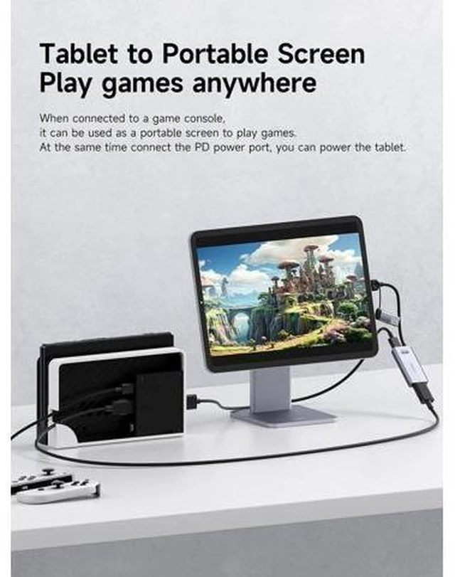Alt view image 2 of 5 - UHC07P Video Capture Card MS2130 Chip 100W PD Power Delivery HDMI To USB 3 0 And USB C 1080P 60fps Full HD Audio Video Grabber Low Latency Live Record For Gaming Broadcast And Live Streaming