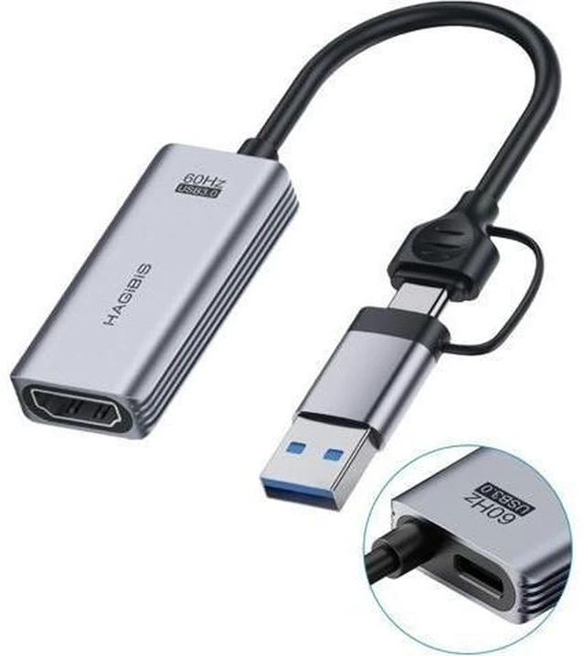 Main image of UHC07P Video Capture Card MS2130 Chip 100W PD Power Delivery HDMI To USB 3 0 And USB C 1080P 60fps Full HD Audio Video Grabber Low Latency Live Record For Gaming Broadcast And Live Streaming