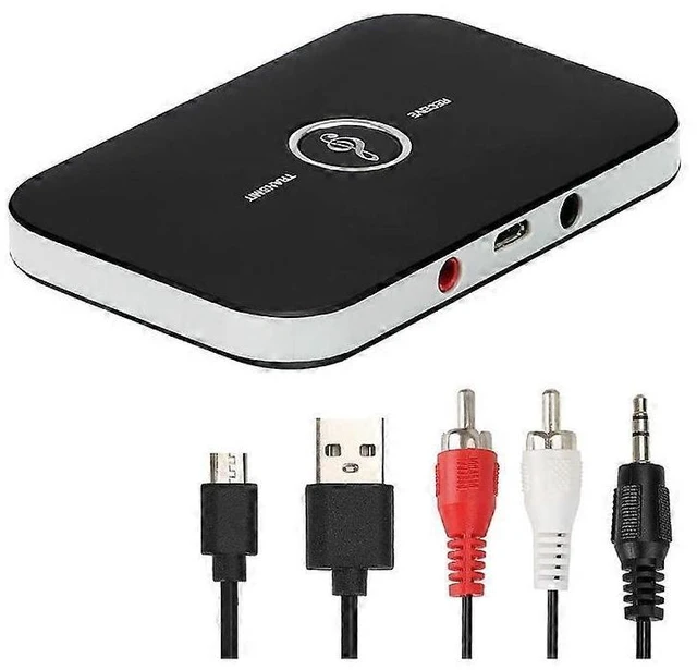 Main image of Bluetooth 5 0 Transmitter Receiver 2 In 1 Wireless Audio Adapter Transceiver Stereo Music Dongle Converter 33ft Long Range 10H Battery Life Portable Device For TV PC Car Home Stereo Sound System
