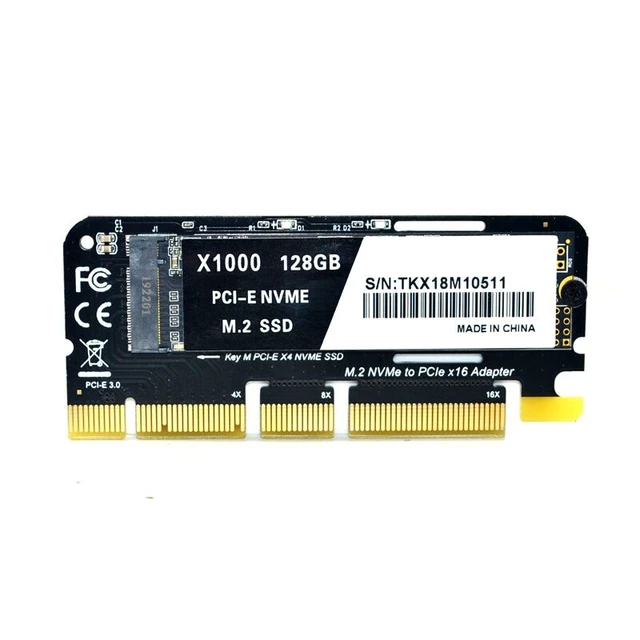 Alt view image 2 of 7 - M.2 NVMe SSD To PCIe Adapter Card PCI Express X16 X8 X4 Slot Expansion Riser Card NVMe M2 Solid State Drive Host Controller Internal Interface Converter For Desktop PC Computer Storage Upgrade