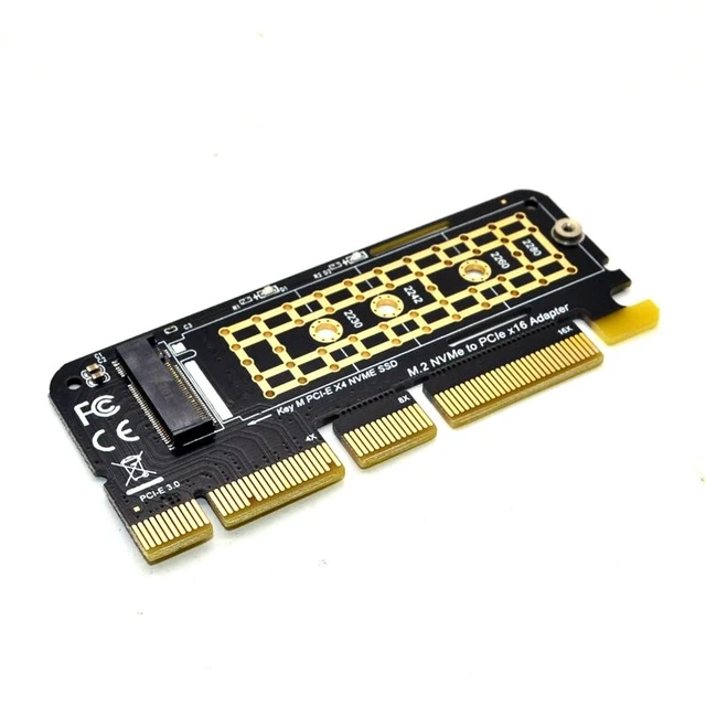 Alt view image 4 of 7 - M.2 NVMe SSD To PCIe Adapter Card PCI Express X16 X8 X4 Slot Expansion Riser Card NVMe M2 Solid State Drive Host Controller Internal Interface Converter For Desktop PC Computer Storage Upgrade