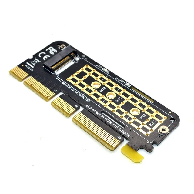 Alt view image 5 of 7 - M.2 NVMe SSD To PCIe Adapter Card PCI Express X16 X8 X4 Slot Expansion Riser Card NVMe M2 Solid State Drive Host Controller Internal Interface Converter For Desktop PC Computer Storage Upgrade