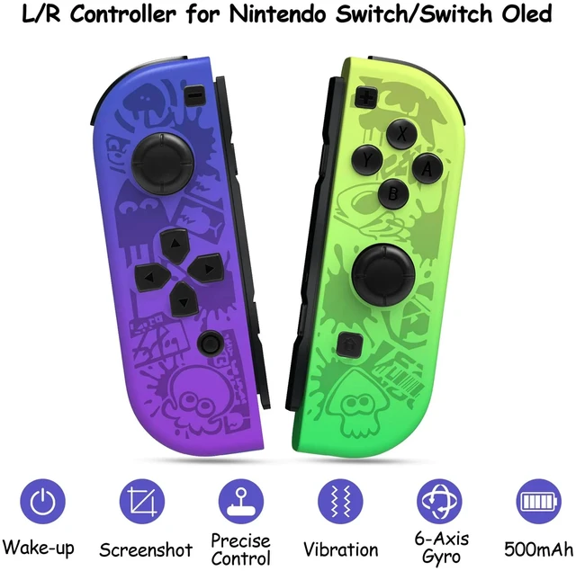 Alt view image 4 of 7 - Wireless Game Controller for Switch / OLED / Lite Consoles, Bluetooth Pro Gamepad with 6-Axis Gyro Motion, Adjustable Dual Vibration, One-Key Wake-Up, Turbo & 600mAh Battery