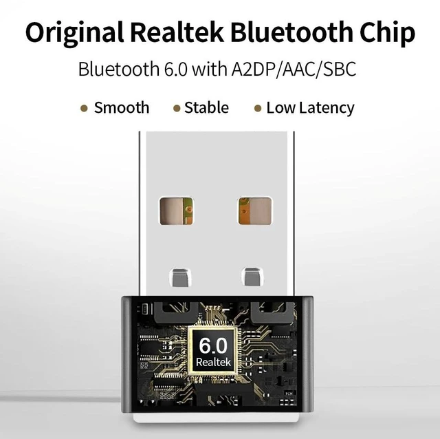 Alt view image 3 of 7 - USB Bluetooth 6.0 Adapter for PC, Long Range (66ft/20m) Nano Dongle Receiver & Transmitter, Supports 7 Devices Simultaneously, Driver-Free for Windows 11/10/8.1 Desktop & Laptop