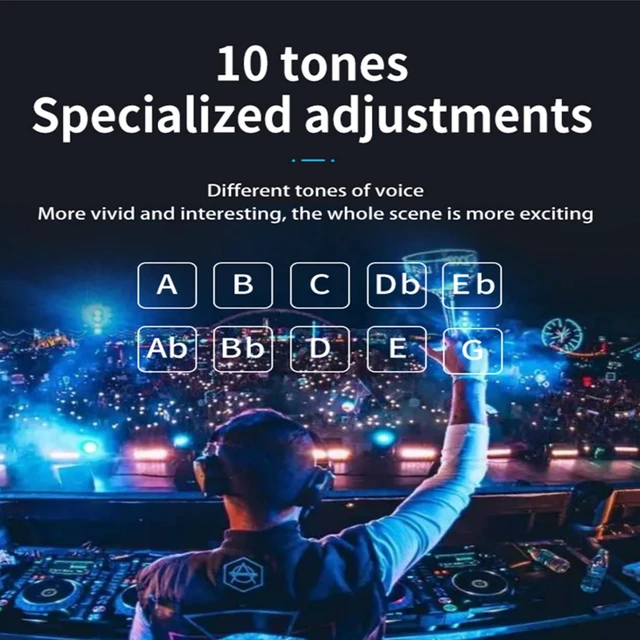 Alt view image 7 of 7 - Portable Real-Time Voice Changer Sound Card, 8 Voice Changing Effects with Fine-Tuning Pitch, Handheld Audio Disguiser with Mic, Earphone & Audio Cables for PC, Phones & Gaming Consoles