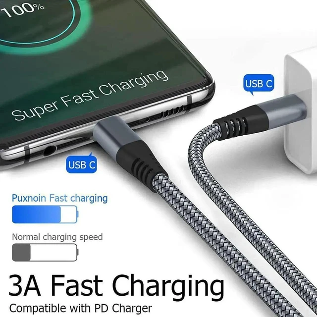 Alt view image 2 of 7 - 3 Pack 60W USB C to Type C Cable 3.3ft 1M PD Fast Charging Cord Power Delivery 3A High Speed Data Sync Transfer Wire Reversible Connector Adapter for MacBook Pro iPad Air Galaxy S20 Switch Pixel