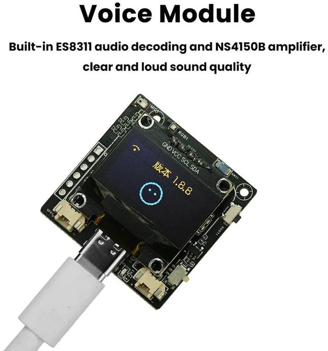 Alt view image 3 of 7 - ESP32-C3 XiaoZhi AI Development Board WiFi Bluetooth Microcontroller Voice Interaction Continuous Dialogue Module for Smart Home IoT Robot Speech Recognition Maker Project Demo Board Programming