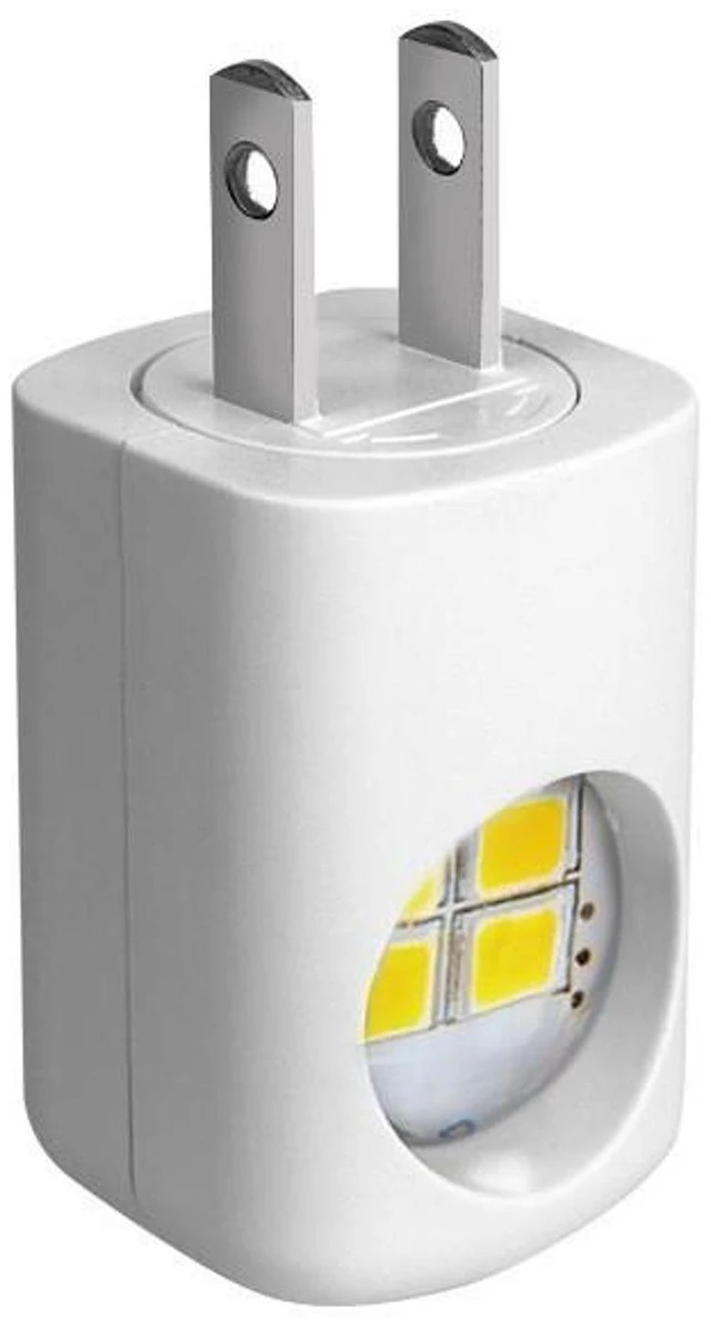 Alt view image 4 of 7 - 2-Pack Plug-in LED Night Light, Dusk to Dawn Photocell Sensor Wall Outlet Lamp (3000K Soft White) for Bedroom & Nursery