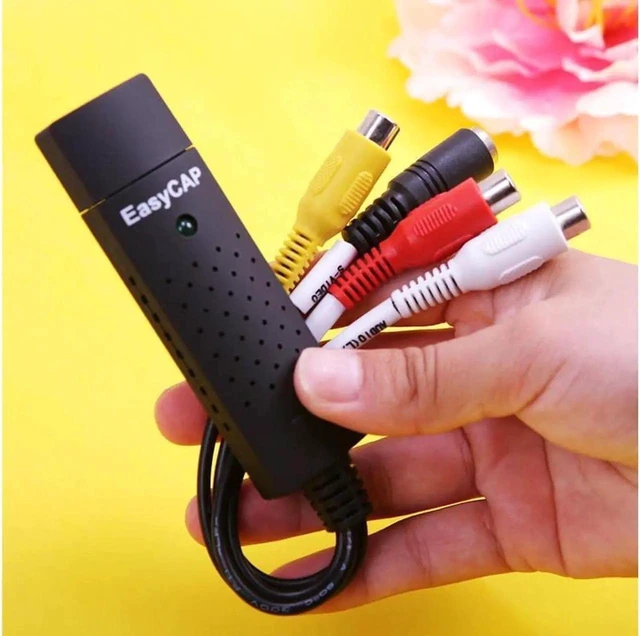 Alt view image 3 of 7 - Easycap USB 2.0 Video Capture Card RCA AV Stereo Audio Adapter VHS to Digital Converter Grabber Dongle for TV DVD DVR VCR Camcorder PC Laptop Windows Mac OS Recording Streaming Media Backup