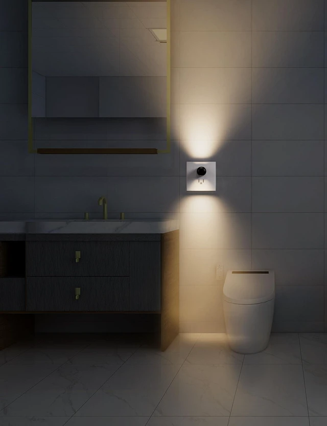 Alt view image 6 of 7 - 2 Pack Compact Plug In LED Night Light Dusk to Dawn Sensor 100LM 2700K Soft Warm White Auto Smart Wall Lamp Fixture Energy Saving Indoor Glow for Bedroom Hallway Bathroom Stairs Kitchen Home