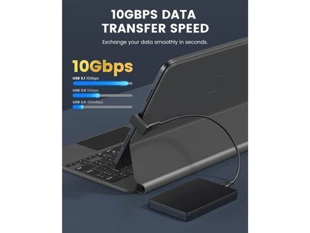 Alt view image 6 of 7 - 180 Degree Angle USB C Adapter U Shape Type C Male to Female Connector PD 100W 10Gbps Fast Charging Data Transfer Converter Extender Plug for Handheld Console Smartphone Tablet Laptop PC 2 Pack