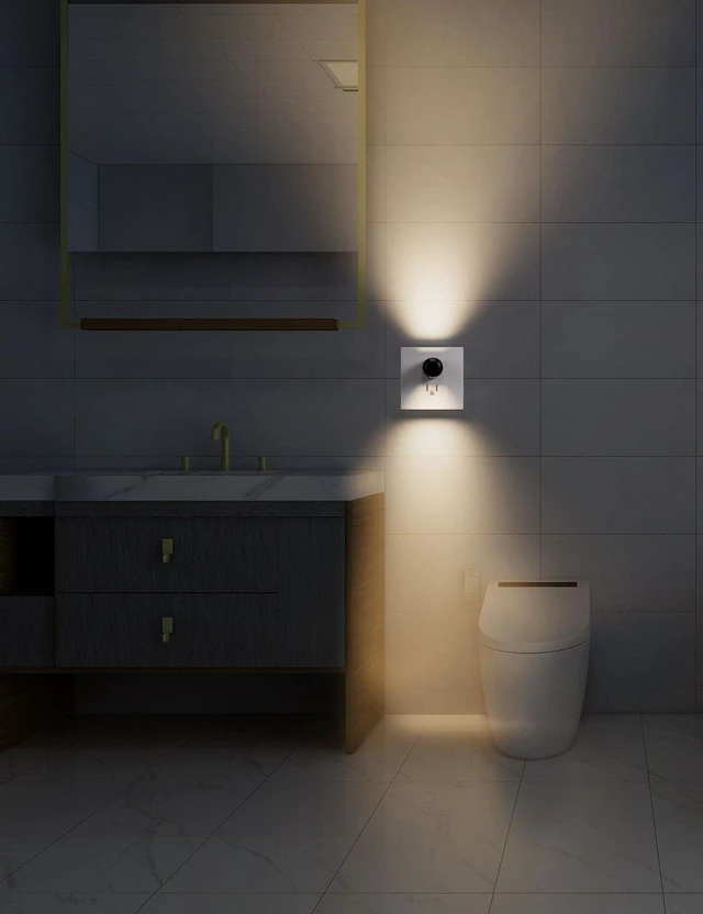Alt view image 6 of 7 - LED Plug-in Night Light - Automated Dusk-to-Dawn Photocell Sensor, Outlet-Friendly Design, 100 Lumens, 2700K Warm White, 2-Pack