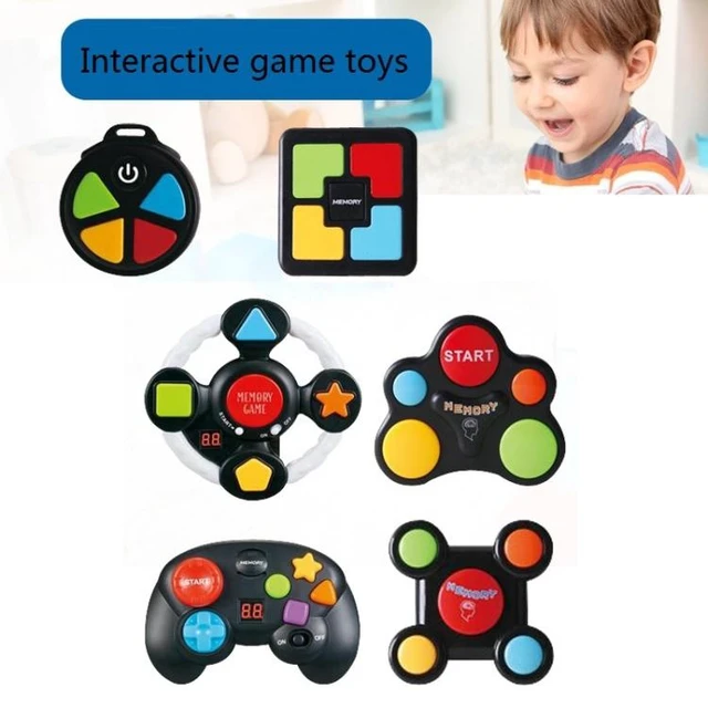 Alt view image 2 of 5 - Children Educational Memory Training Game Machine Electronic Handheld Puzzle Toy Flashing Light Music Sound Durable Plastic Instantaneous Memory For Children Early Learning Travel Play Square