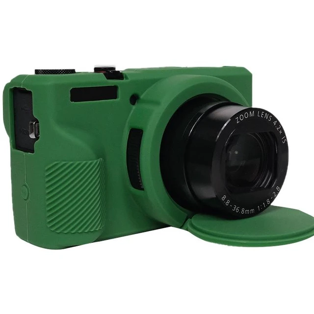 Alt view image 4 of 6 - Silicone Camera Case with Lens Cover for G7 X Mark III / G7X3, Anti-Slip Rubber Protective Armor Skin with Battery & Flip Screen Access, Tripod Mountable, Black