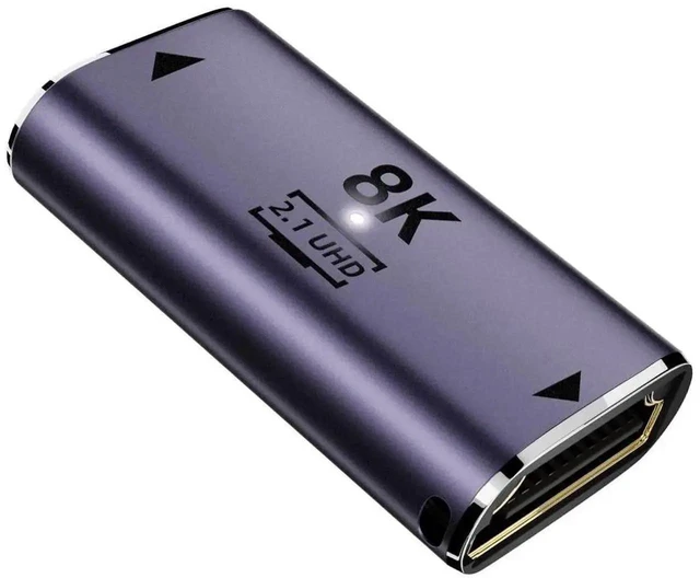 Main image of HDMI 2.1 Female to Female Coupler, 48Gbps Ultra High-Speed 8K HDMI Extender Adapter (8K@60Hz & 4K@144Hz), Gold-Plated Connector with eARC & HDR for HDTV & Monitors