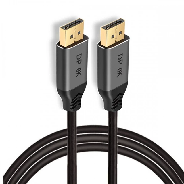 Alt view image 4 of 7 - DisplayPort 1.4 Cable DP to DP Cable Male to Male Cord Ultra HD UHD 8K 60Hz 4K 144Hz 7680x4320 Resolution High Speed Video Audio Wire Lead For PC Laptop TV Gaming Monitor Displays 500cm