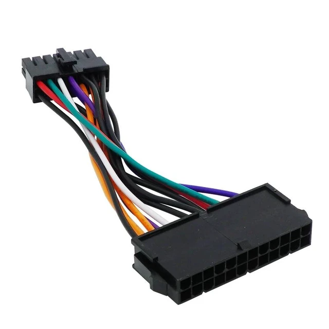 Alt view image 2 of 3 - ATX 24-Pin to 14-Pin Power Supply Adapter Cable (18AWG), Standard 24-Pin Female to 14-Pin Male Converter Cord for Q77, B75, A75, Q75 & H81 Desktop Motherboards