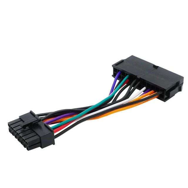 Alt view image 3 of 3 - ATX 24-Pin to 14-Pin Power Supply Adapter Cable (18AWG), Standard 24-Pin Female to 14-Pin Male Converter Cord for Q77, B75, A75, Q75 & H81 Desktop Motherboards