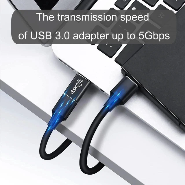 Alt view image 6 of 6 - USB 3.0 Type A Adapter Extension Coupler Extender Converter Connector Male to Female Dual Male Plug Dual Female Jack 5Gbps SuperSpeed Data Sync For PC Laptop Desktop Computer Systems 3 Pack