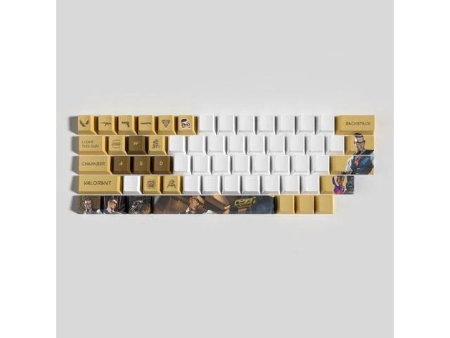 Alt view image 2 of 5 - PBT Keycaps 29 Keys Heat Sublimation OEM Height Dye Sublimation Replacement Set for Standard ANSI MX Mechanical Keyboards 6.25u Space Bar