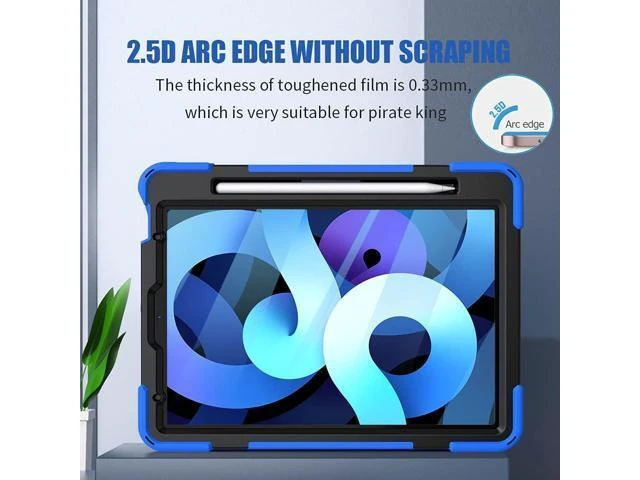 Alt view image 4 of 7 - Tempered Glass Screen Protector 9H 0.33mm Blue Light Blocking Compatible with iPad Air 10.9 Inch 4th 5th Gen iPad Pro 11 Inch 1st 2nd 3rd Gen Pencil Compatible Case Friendly 2 Pack