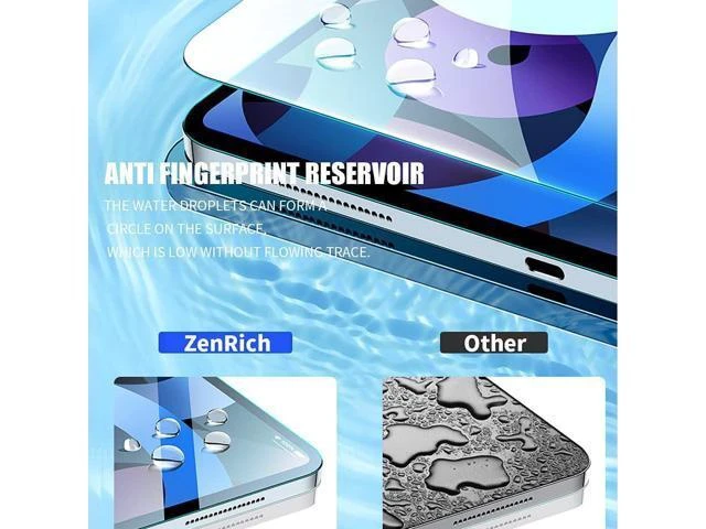 Alt view image 5 of 7 - Tempered Glass Screen Protector 9H 0.33mm Blue Light Blocking Compatible with iPad Air 10.9 Inch 4th 5th Gen iPad Pro 11 Inch 1st 2nd 3rd Gen Pencil Compatible Case Friendly 2 Pack