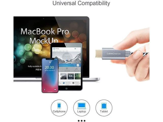 Alt view image 4 of 7 - USB C Cable USB2.0 C to C Cable 100W Fast Charging USB Type C Cable 5A 480Mbps Durable Braided E-Marker Chip Aluminum Alloy Shell for MacBook Pro MacBook Air iPad Pro 6FT 1.83m Space Gray