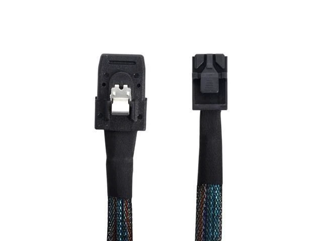 Alt view image 4 of 7 - Mini SAS SFF-8087 to SFF-8643 Internal High Density HD x4 Copper Data Cable Mini Serial Attached SCSI Server Hard Disk RAID Cable for SAS/SATA Adapter and Backplane 6Gb/s 50cm SF-070-0.5M