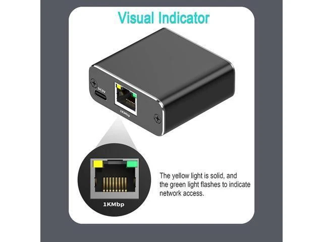 Alt view image 7 of 7 - RJ45 Splitter Adapter Gigabit 1000Mbps Ethernet Splitter 1 to 2 RJ45 8P8C LAN Connector Extender with USB Power Cable 2 Devices Simultaneous Networking for Cat5/5e/6/7/8 Cable PC TV Box ADSL