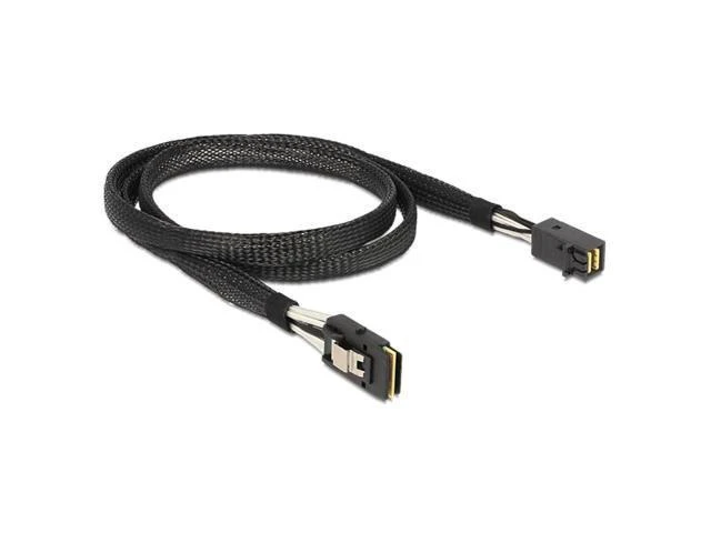 Alt view image 6 of 7 - Mini SAS SFF-8087 to SFF-8643 Internal High Density HD x4 Copper Data Cable Mini Serial Attached SCSI Server Hard Disk RAID Cable for SAS/SATA Adapter and Backplane 6Gb/s 50cm SF-070-0.5M
