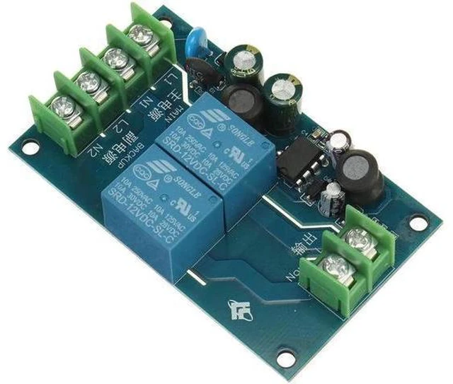 Alt view image 6 of 7 - 220V 10A Two-Way Supply Automatic Transfer Switcher Dual Supply Two-In-One-Out Power Failure Switch Module Board for Electrical Backup Control System Use