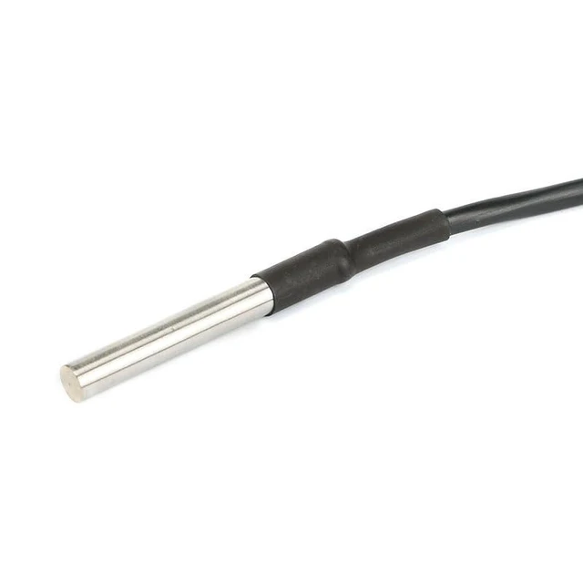 Alt view image 4 of 5 - 3pcs DS18B20 Temperature Sensor Waterproof Stainless Steel TO-92 Probe with 1 Meter Lead 3V-5.5V Working Voltage -55°C to +125°C Temperature Range 4.7K Pull-Up Resistor for Cold Storage Monitoring