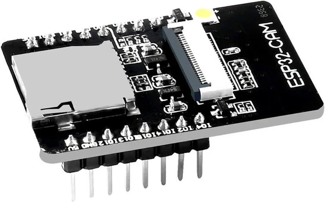 Alt view image 4 of 5 - ESP32-CAM Camera WiFi Bluetooth 4.2 Development Board with OV2640 2MP Camera Module 4M PSRAM Dual-core 32-bit CPU Supports Image Upload via WiFi UART SPI I2C PWM ADC DAC for IoT 1PCS
